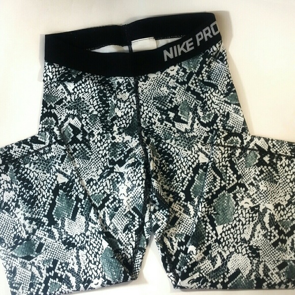 snake print nike pros